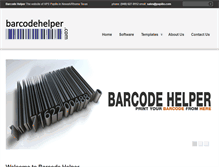 Tablet Screenshot of barcodehelper.com
